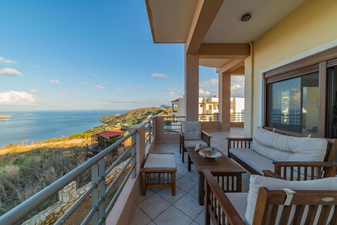 Deluxe Villa Kamba With Sea View Aptera Ngoại thất bức ảnh