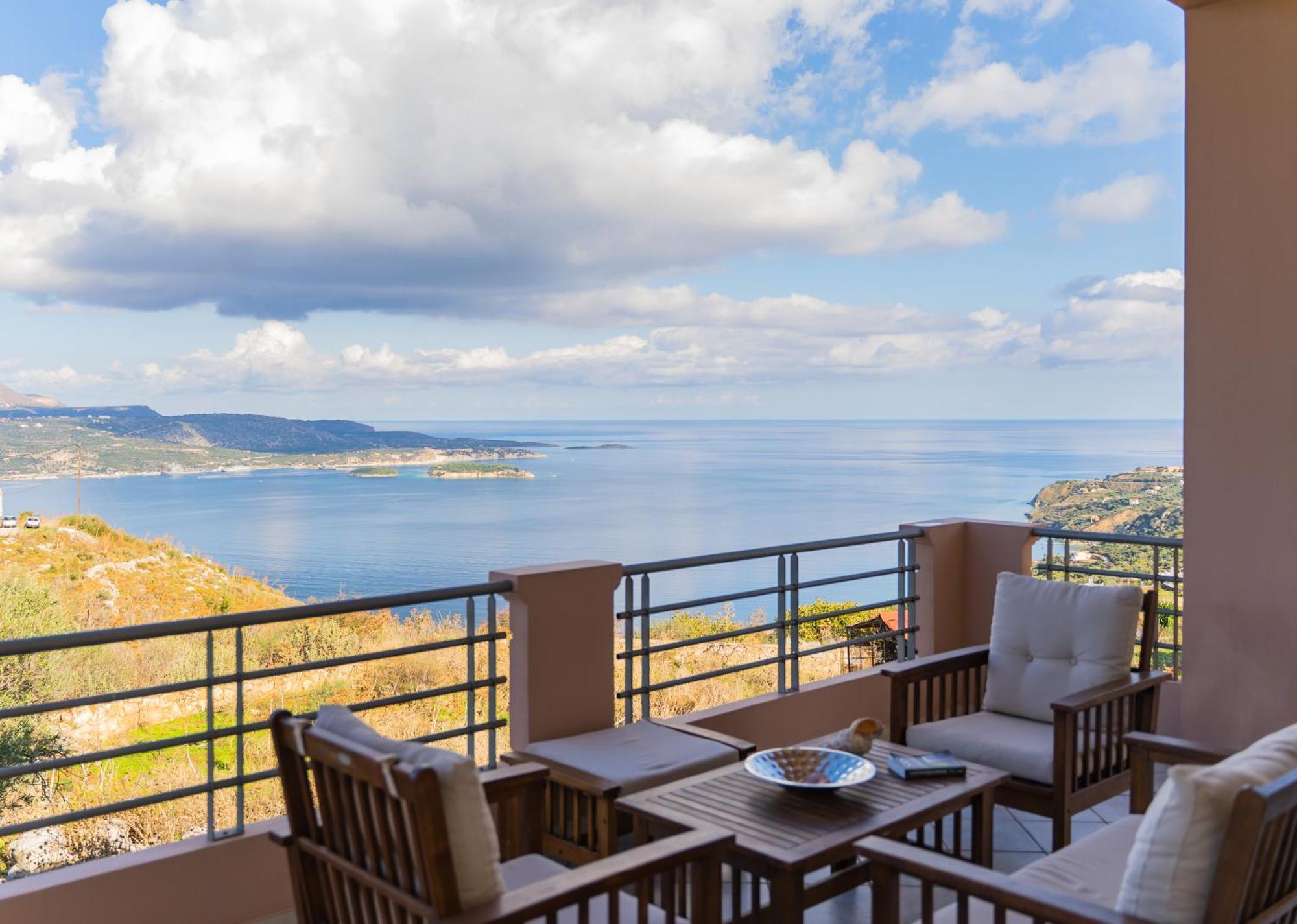 Deluxe Villa Kamba With Sea View Aptera Ngoại thất bức ảnh